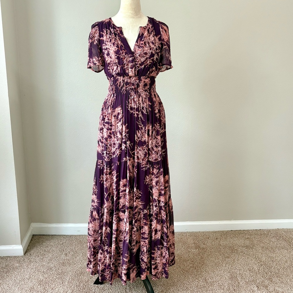 Anthropologie Somerset Floral Maxi Dress